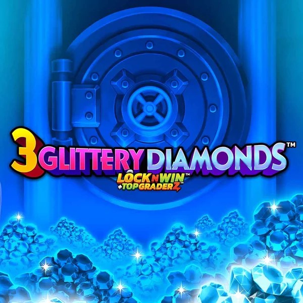 3 Glittery Diamonds game by PearFiction Studios – logo hosted on Afkspin Casino